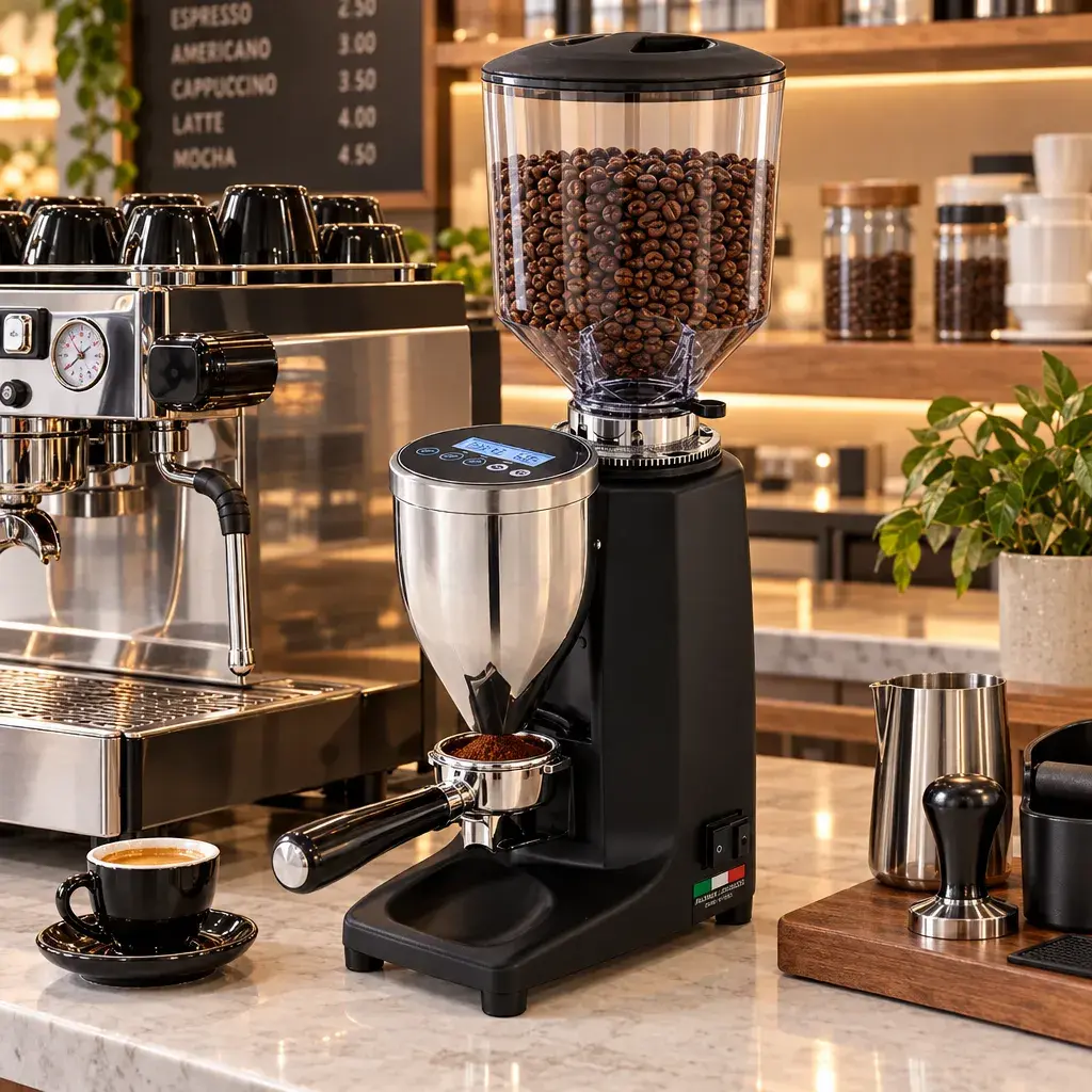 Molino De Café Profesional Electrónico De Aluminio 3,5Kg 17,5x29x56Cm 110V Bezzera (1)_resultado.webp