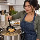 Espumadera Redonda De Nylon Negro 32,5Cm Smart Cook (1)_resultado.webp