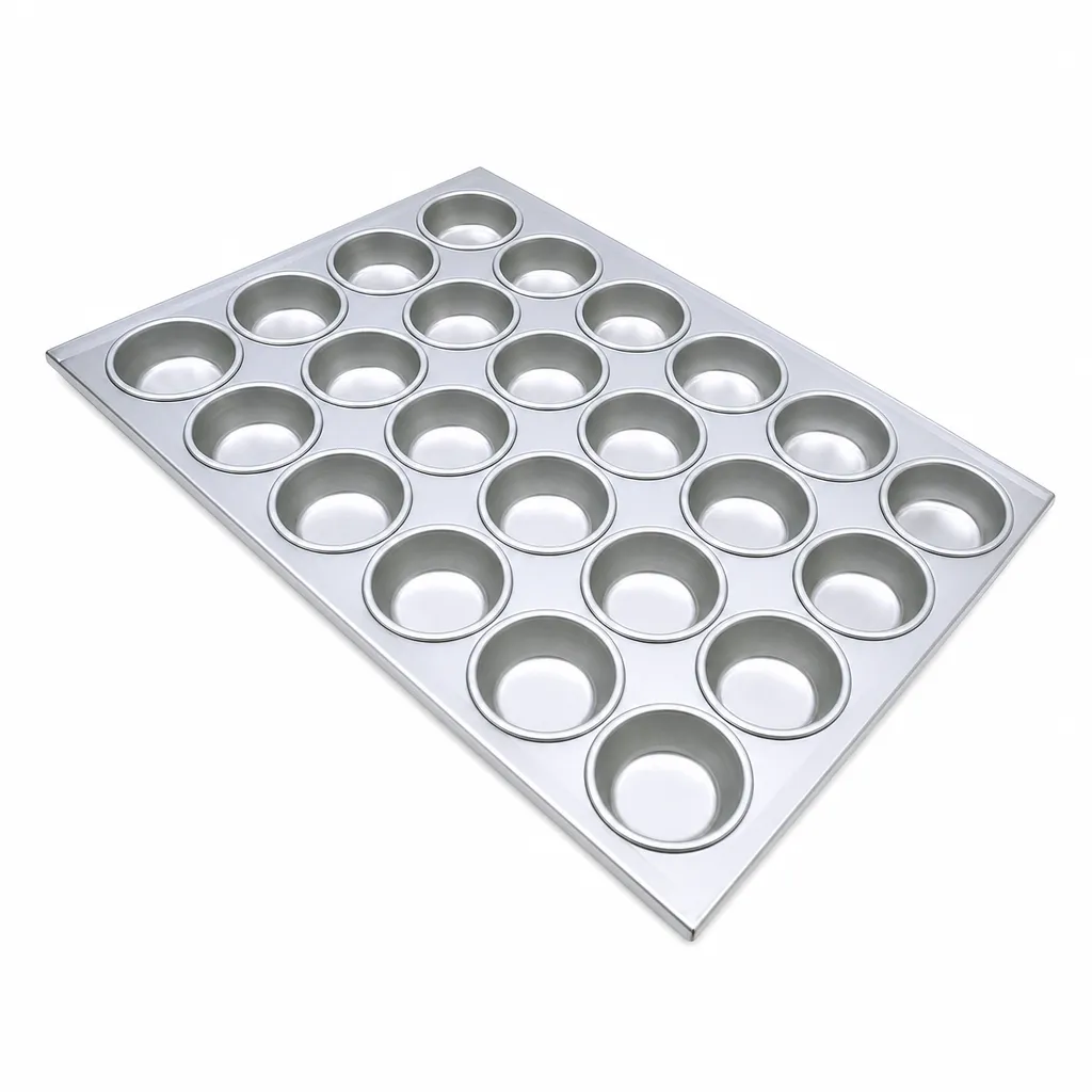 Bandeja Para Ponqué De Aluminio 24 Cavidades Alumware