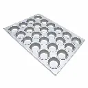 Bandeja Para Ponqué De Aluminio 24 Cavidades Alumware