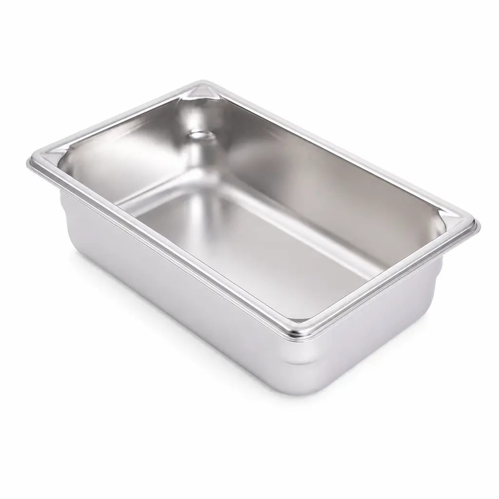 Bandeja Gastronomica De 1/4 En Acero Inoxidable De 26X16X10 Cm Contihome