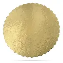 Disco Base De Tortas Dorado De Cartón De 12 Pulgadas Pack x50