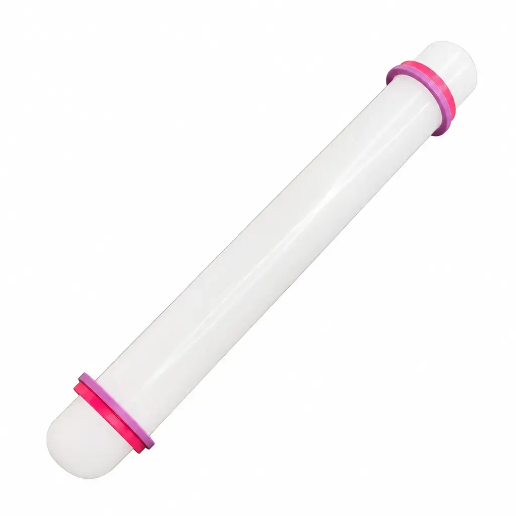 Rodillo Ajustable Para Masa Fondant De Silicona 41 Cm