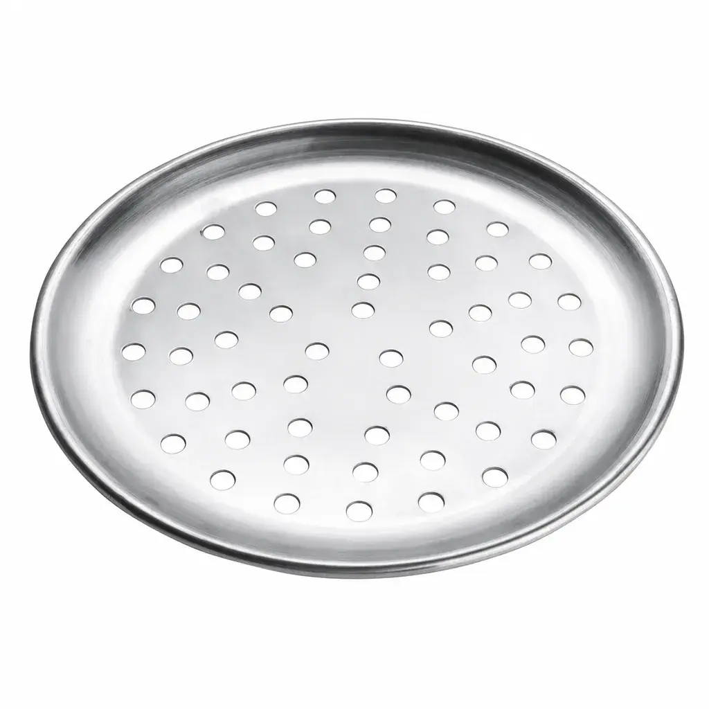Molde Perforado Para Pizza De Aluminio