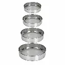 Set De Tamices Cernidores Para Repostería Malla Fina De Acero Inoxidable 4 Piezas 