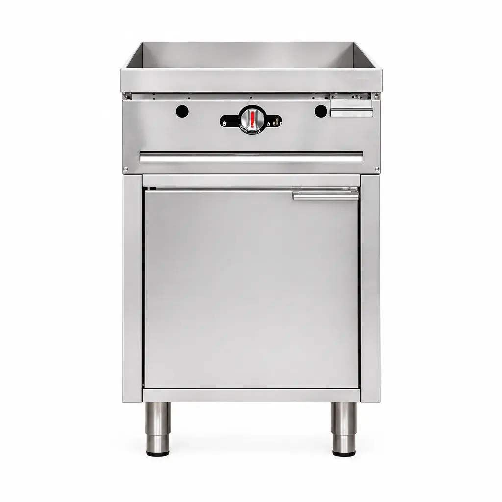 Plancha A Gas De Acero Inoxidable Con Puerta 85,8x61x87 Cm Iboia