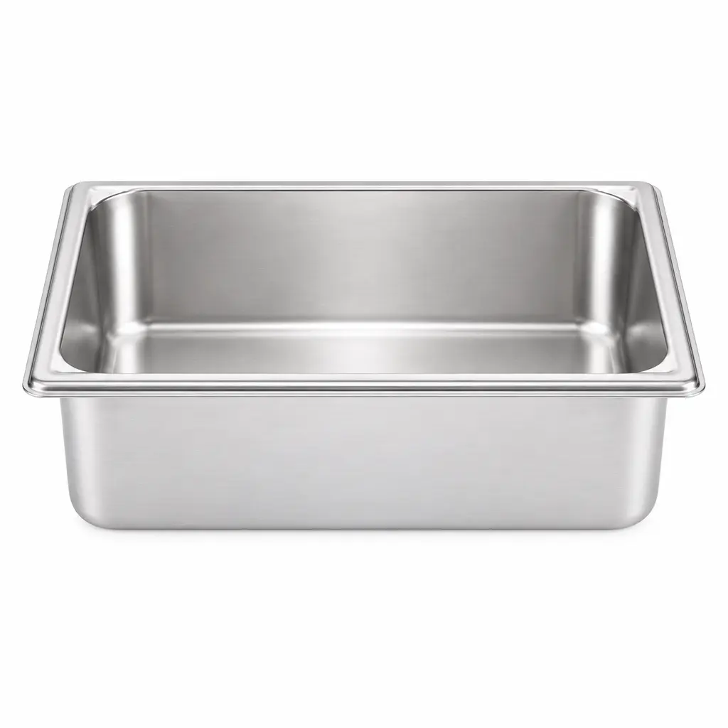 Bandeja Gastronómica De 1/4 En Acero Inoxidable De 26x16x10 Cm Contihome