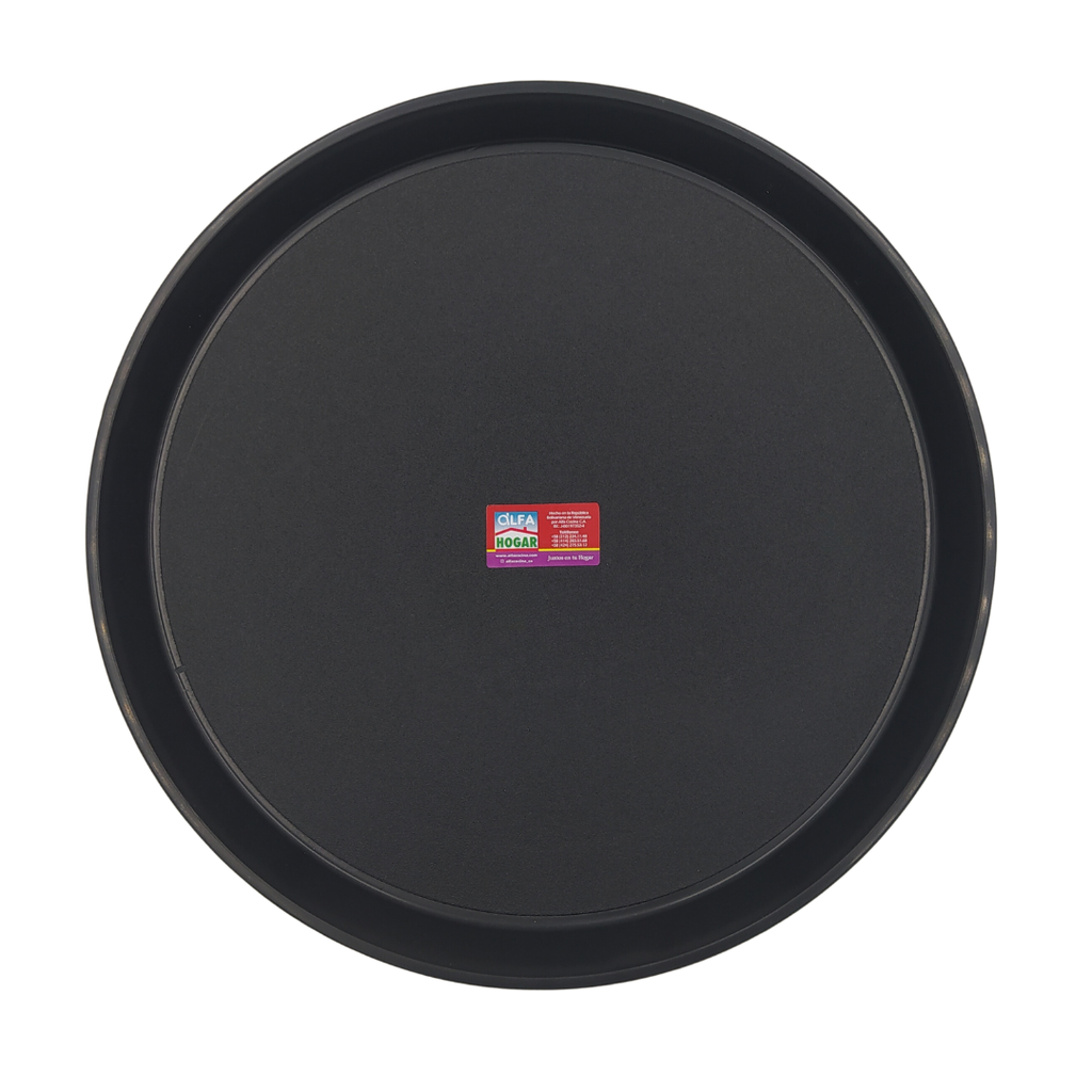 BANDEJA CAMARERO 35 CENTIMETROS NEGRO ALFAHOGAR