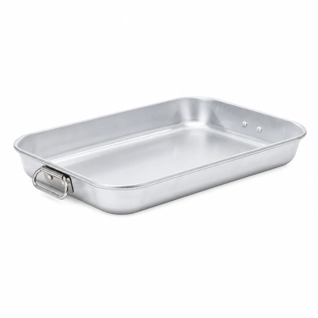 Bandeja Profunda De Aluminio Con Asa 45X31 Cm Alumware
