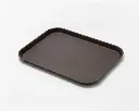 BANDEJA PLASTICA DE FIBRA MARRON RECTANGULAR 44X34 CM ALFA HOGAR