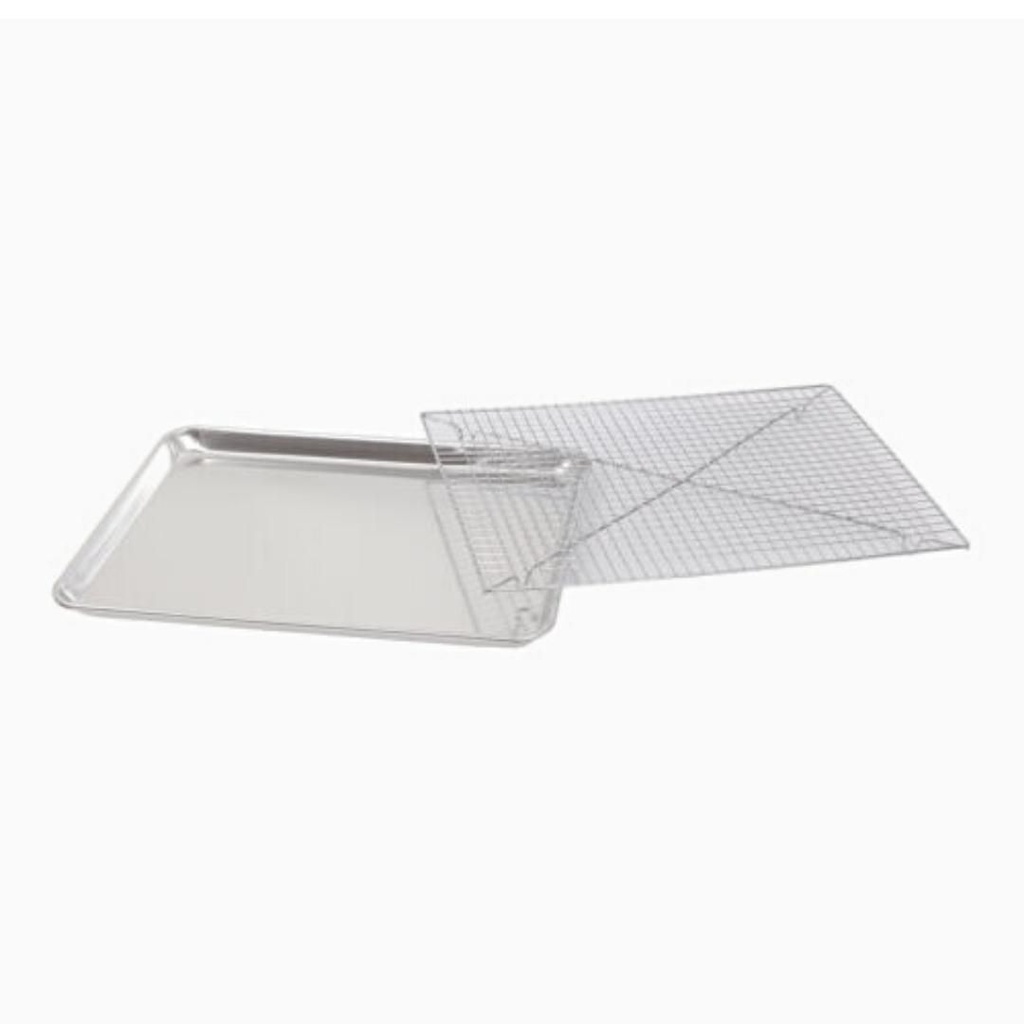 Kit De Bandeja Para Hornear Y Rejilla De Enfriamiento De Aluminio 45X33Cm Lem 