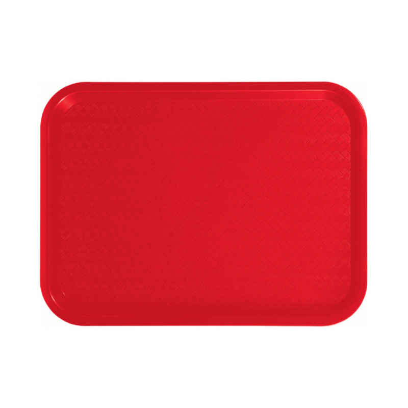 BANDEJA RECTANGULAR FIBRA 44 X 34 CENTIMETROS ROJO ALFAHOGAR