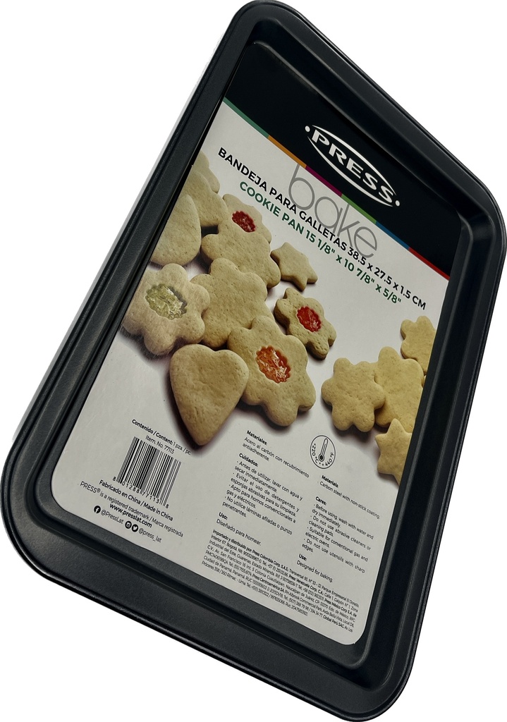 BANDEJA PARA GALLETAS 38X27X1 5 CENTIMETROS PRESS
