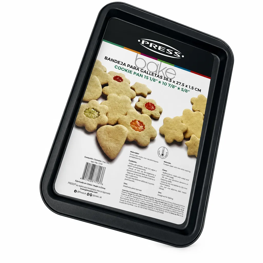 Bandeja Para Galletas Antiadherente De 38x27x1,5 Cm Press