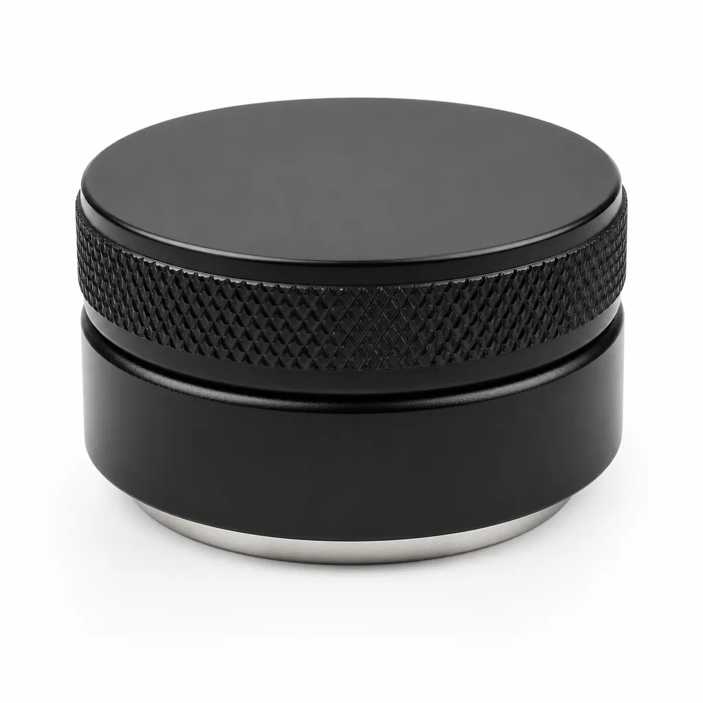 Nivelador De Café De Acero Inoxidable Y Aluminio Negro 58Mm Apexstone