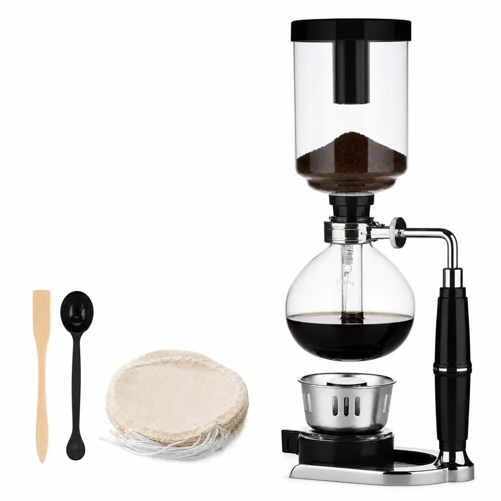 Cafetera Sifón Japonés De Vidrio 800 Ml Senzani