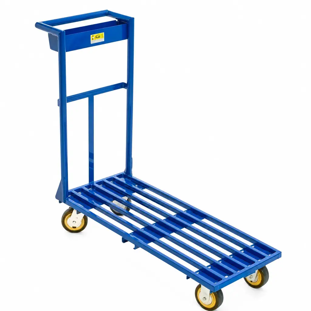 Carro Gandolita Para Carga De Almacen Azul 50X36X18 Cm Zavatti