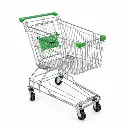 Carro Mediano Cromado Mango Verde Modelo 8000