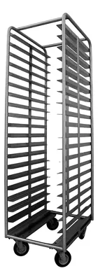 CARRO PORTABANDEJAS 20BANDEJAS ACERO INOXIDABLE STEEL SOLUTION