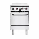Cocina A Gas 4 Hornillas Con Horno Acero Inoxidable 85X61X87Cm Iboia