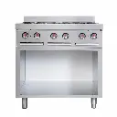 Cocina A Gas 6 Hornillas Con Base Acero Inoxidable 85,8X92X87Cm Iboia