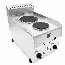 Cocina Eléctrica De 2 Hornillas Acero Inoxidable 220V 32x55x42Cm Remta