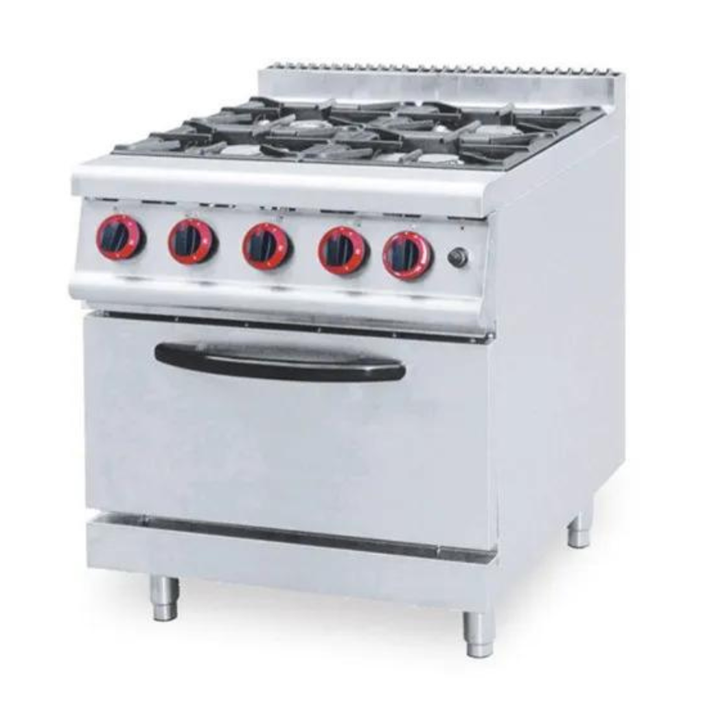 COCINA A GAS DE 4 HORNILLAS CON HORNO MARCA SENZANI