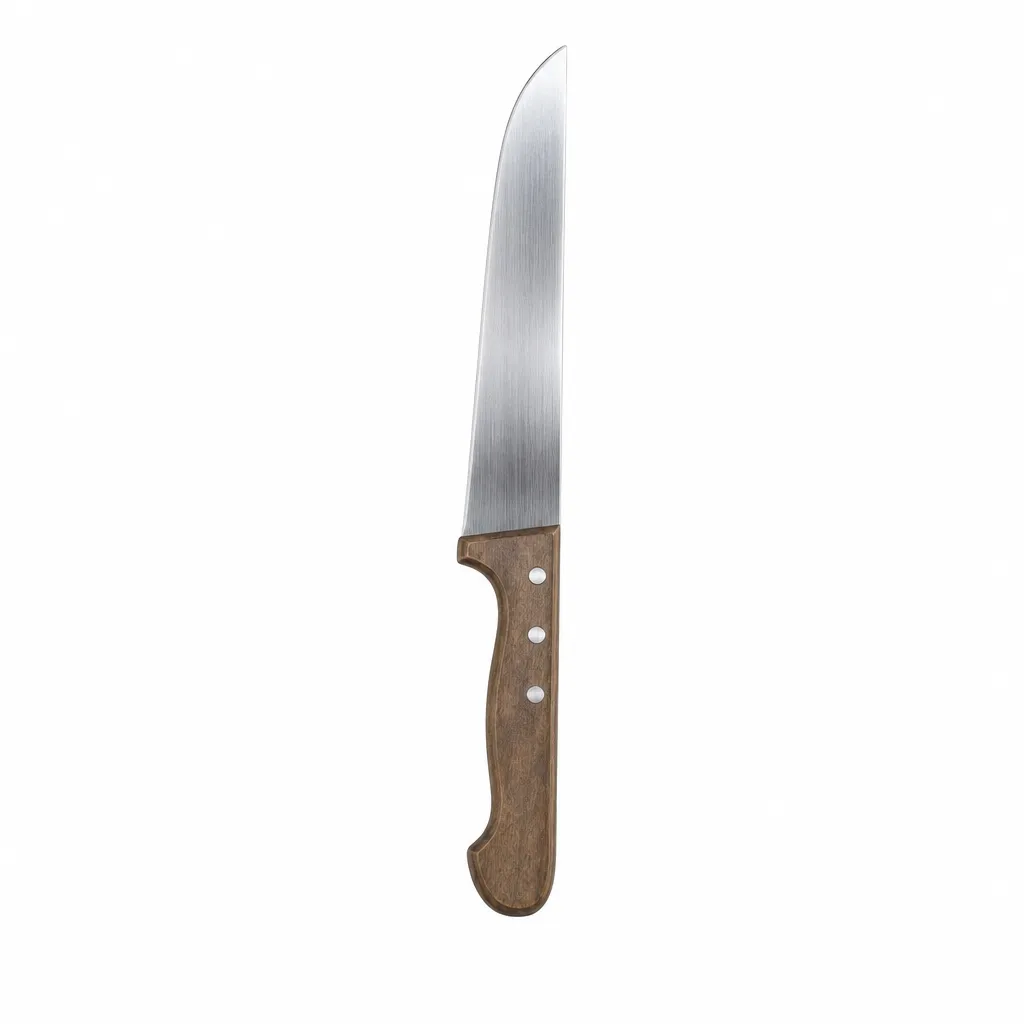 Cuchillo Para Limpiar De Acero Inoxidable Con Mango De Madera 24 Cm Giesser 