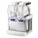 Máquina De Helado Soft En Acero Inoxidable Y Policarbonato 2 Tanques Senzani