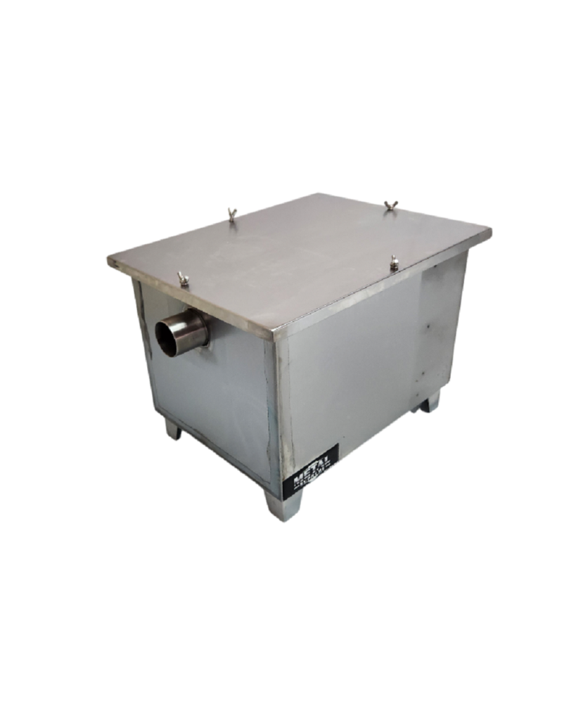 TRAMPA DE GRASA EN ACERO INOXIDABLE 47 X 35 X 37 CM STEEL SOLUTION