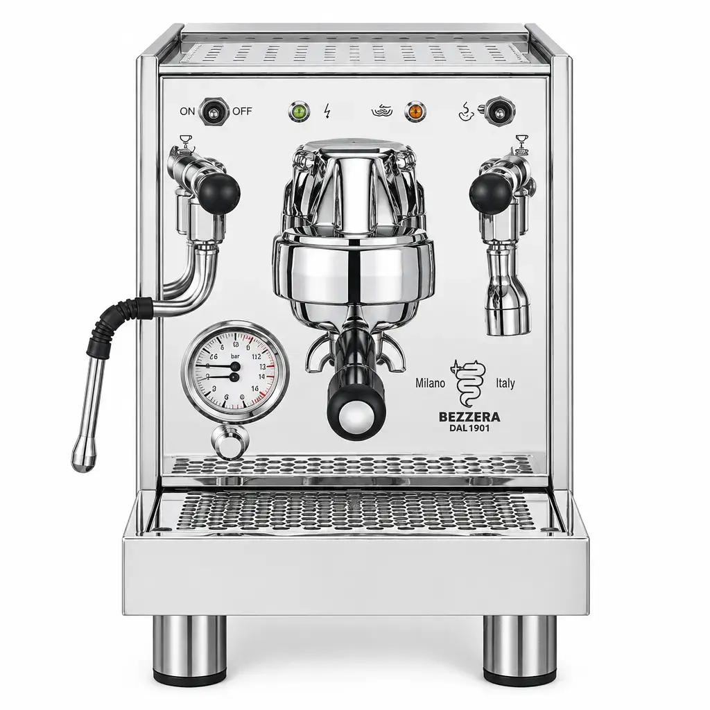 Máquina De Café Espresso Profesional En Acero Inoxidable 1 Grupo 110V Bezzera