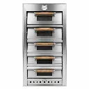 Horno Panadero A Gas Con Reloj De 5 Cámaras En Acero Inoxidable 172x72x82Cm Malper