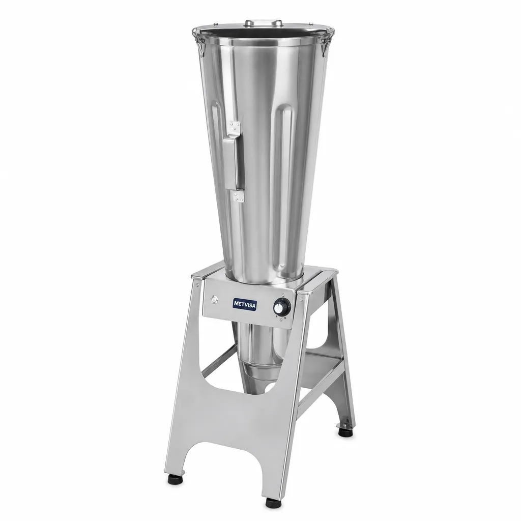Licuadora Industrial Basculante De Acero Inoxidable 15L 1Hp Metvisa