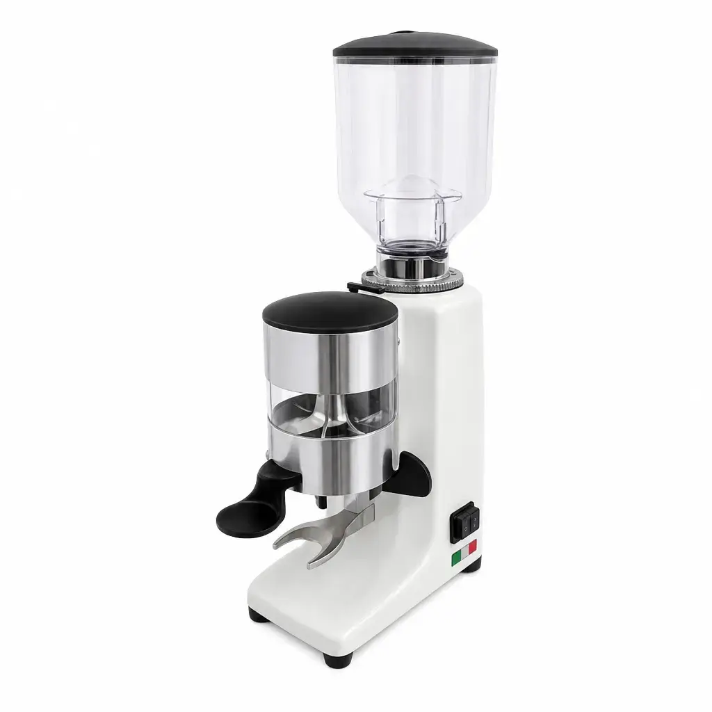 Molino De Café Profesional Electrónico Blanco De Aluminio Fundido 5Kg 16X29X51Cm 110V Senzani