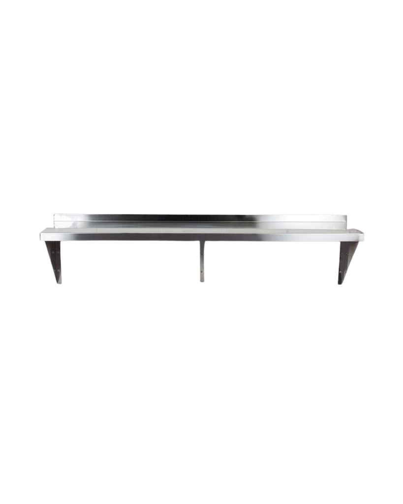 REPISA CON PIE DE AMIGO DE ACERO INOXIDABLE 160X30 CM STEEL SOLUTION