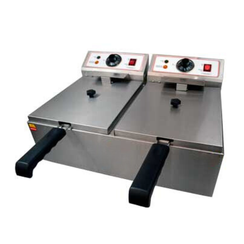 FREIDORA DE MESA DOS TANQUES 5 LITROS SENZANI