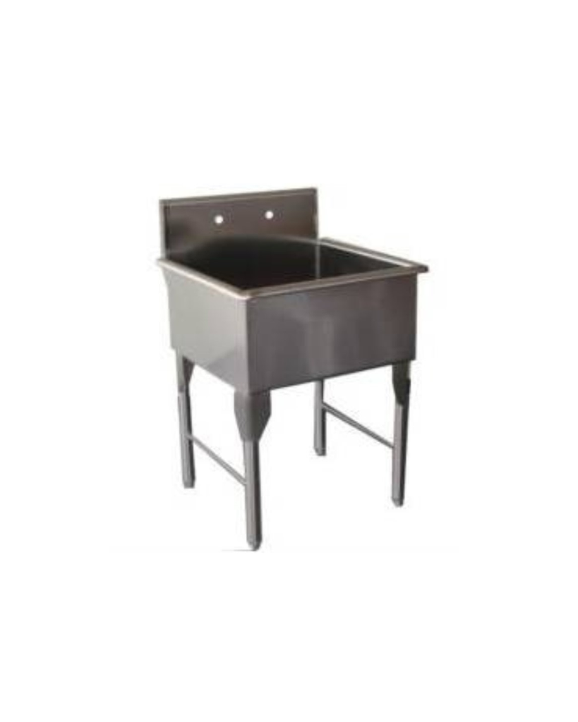 FREGADERO 1 PONCHERA AI 70X70X110 STEEL SOLUTION