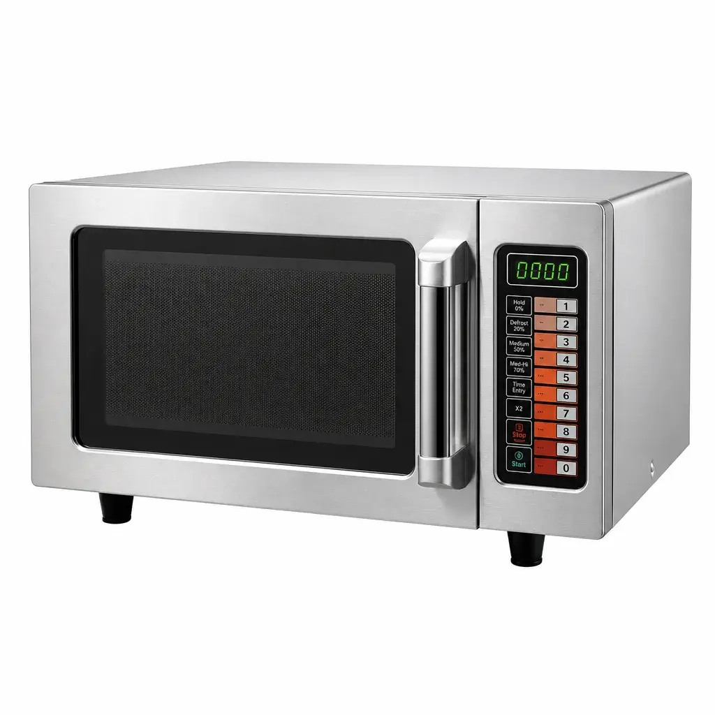 Horno Microondas Industrial De Acero Inoxidable 51x31x38 Cm 25L Senzani