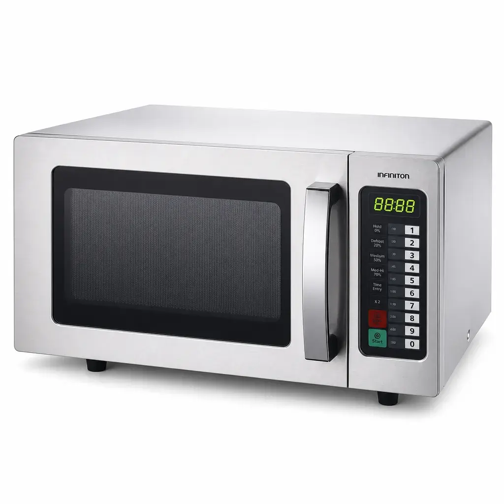 Horno Microondas Industrial De Acero Inoxidable 57x37X45Cm 34L Senzani