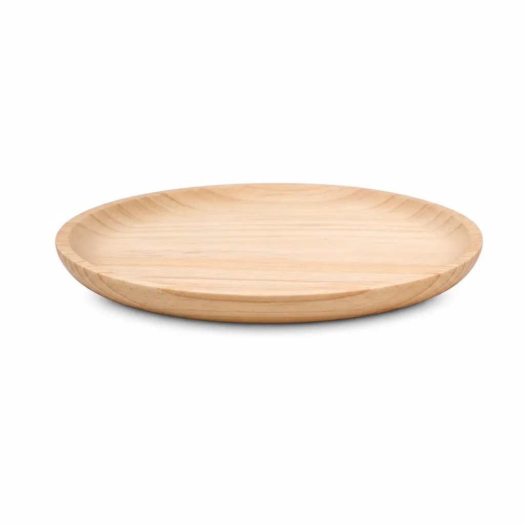 Plato Para Pulpo De Madera 18X2 Cm Incor