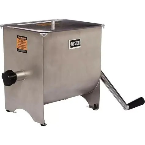 MEZCLADORA MANUAL DE CARNE ACERO INOXIDABLE 9 KILOGRAMOS MARCA WESTON