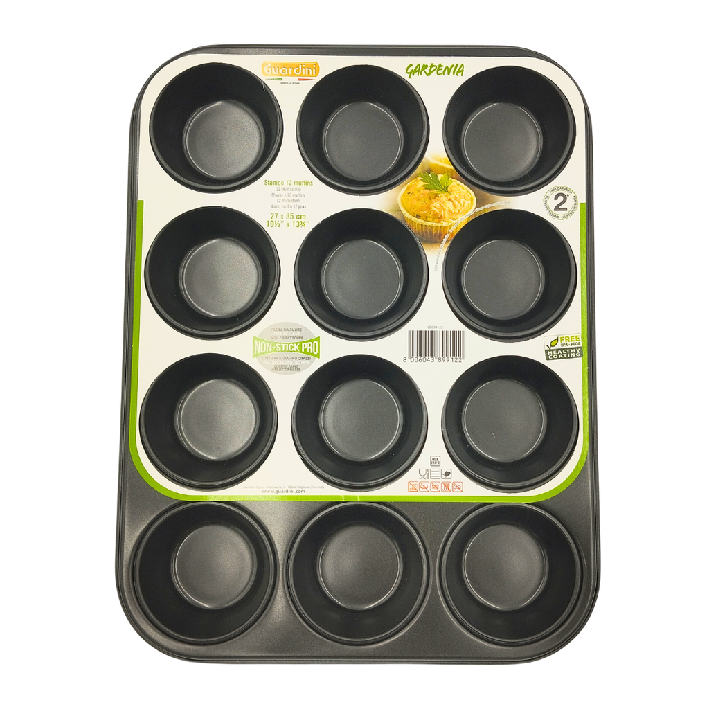 MOLDE MUFFIN ANTIADHERENT 12CAV MARCA GUARDINI