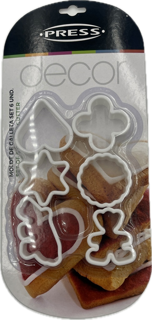 MOLDE DE GALLETAS SET 6UND PRESS