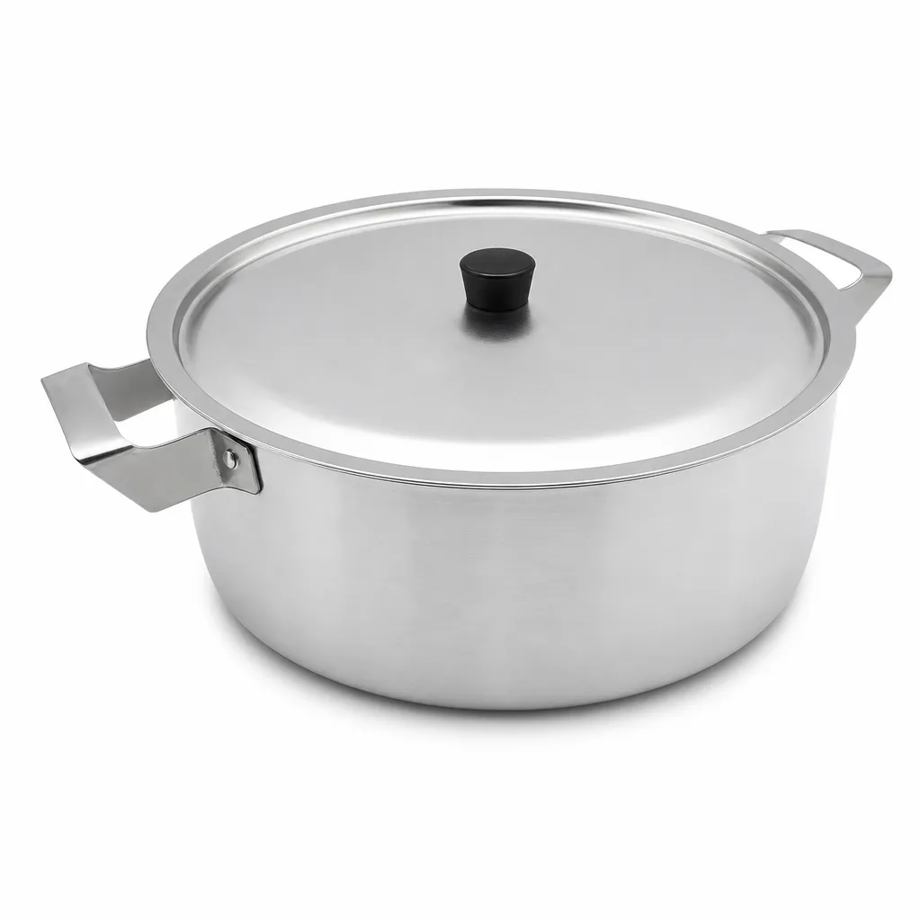 Olla Baja Con Tapa De Aluminio 10L 28Cm Nicoloso