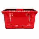Cesta De Supermercado Roja Plástica 49x25x23 Cm Duraplast