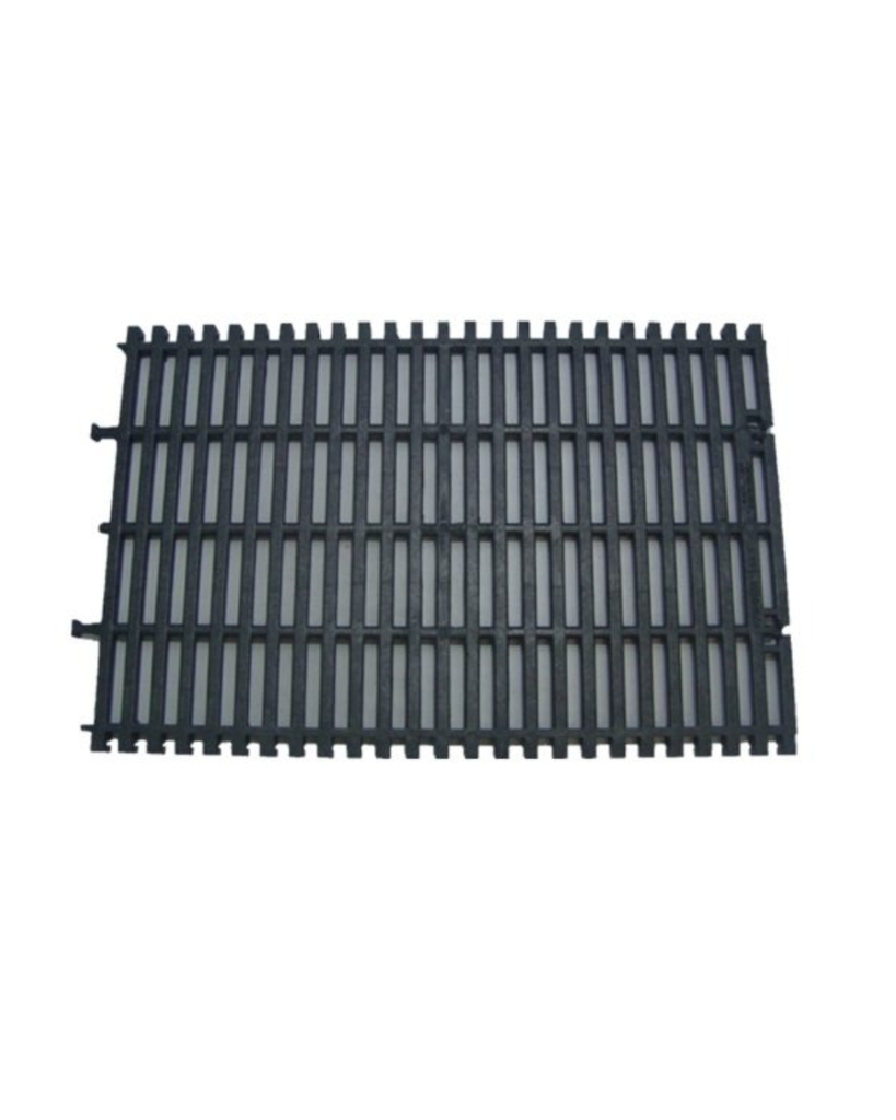 Piso De Rejilla Negro De Plasto 65X100Cm Uniplast
