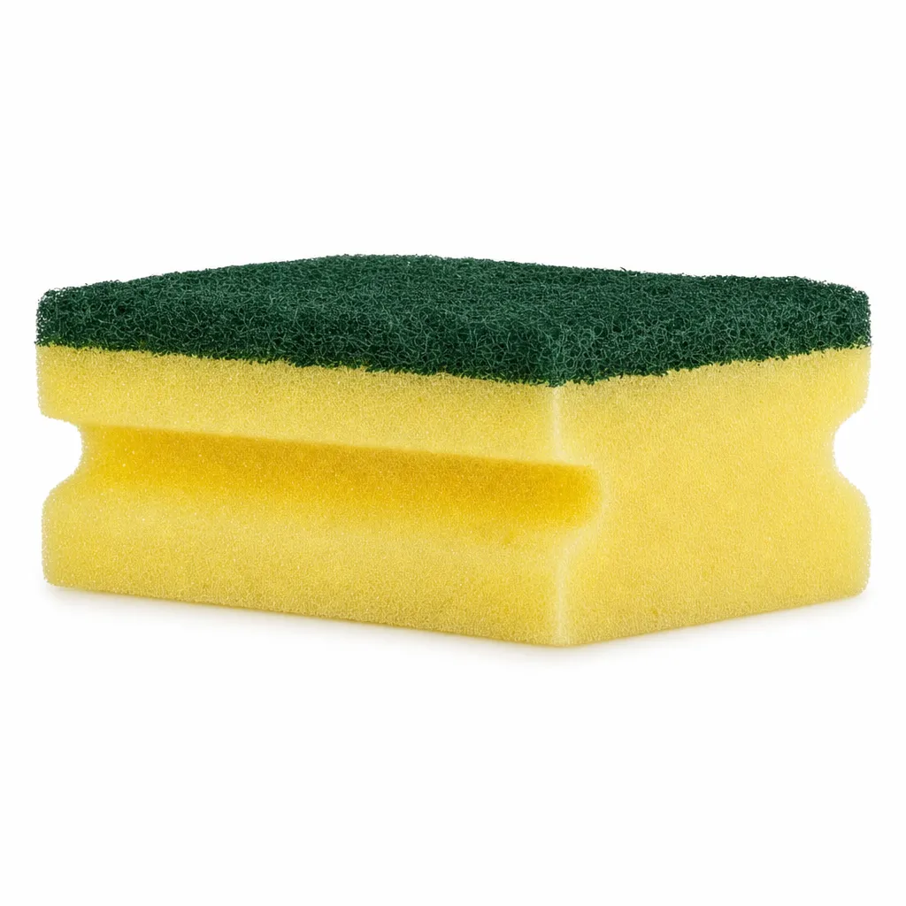 Esponja Doble Uso Salva Uñas De Espuma De Poliuretano Y Nylon 10X7X5 cm Home Clear
