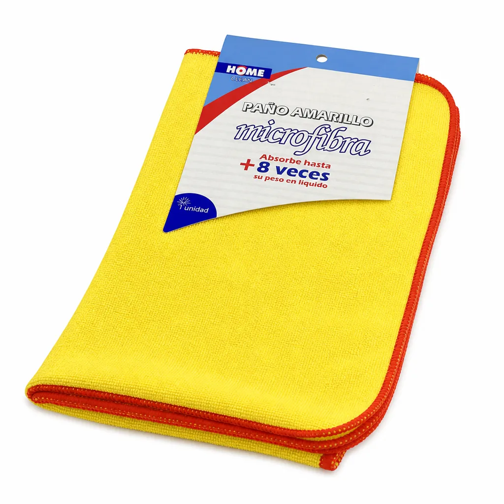 Paño Amarillo Microfibra 40X40 Cm Home Clear