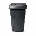Papelera Vaivén Negra De Plástico 60L Alfa Hogar