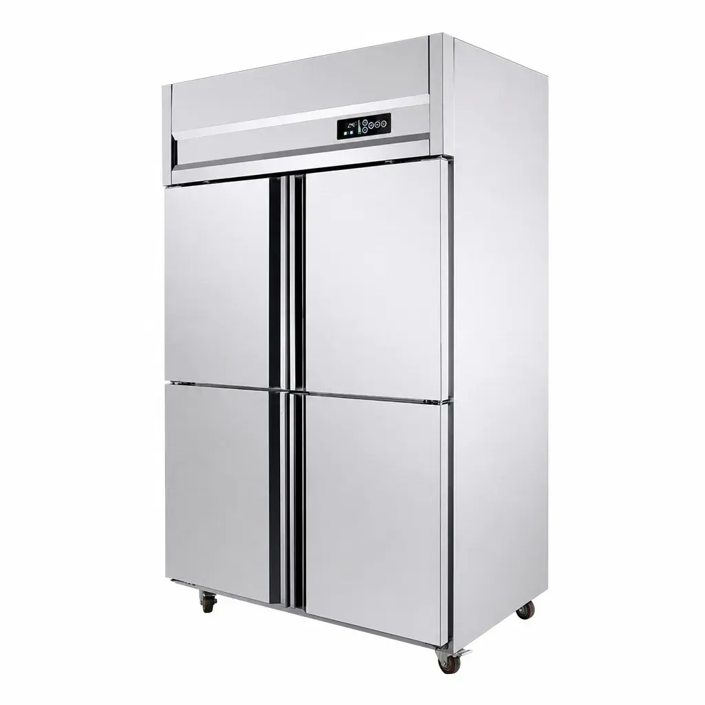 Congelador En Acero Inoxidable 4 Puertas 1200 L 110 V Senzani